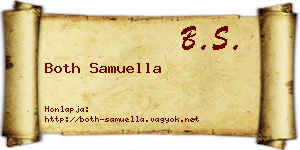 Both Samuella névjegykártya